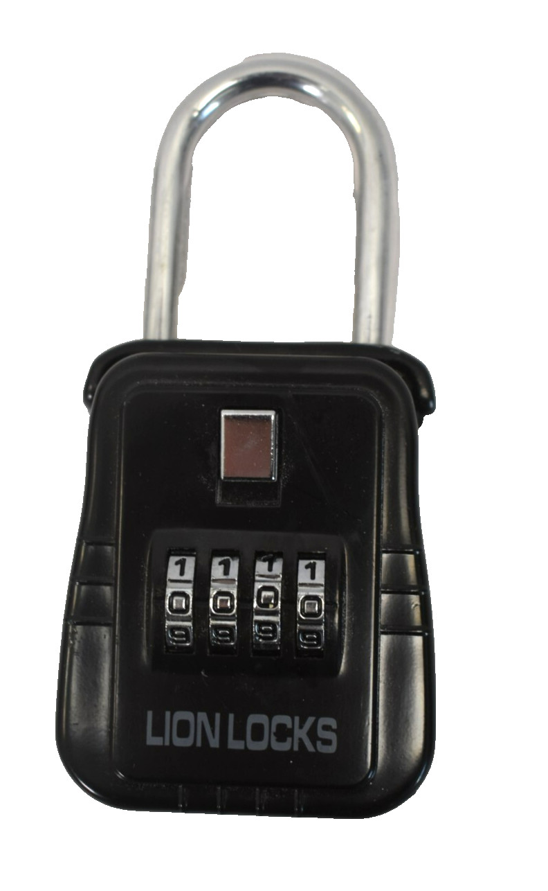 Lion Locks 4 Digit Padlock Combination Black Create Your Own Combination