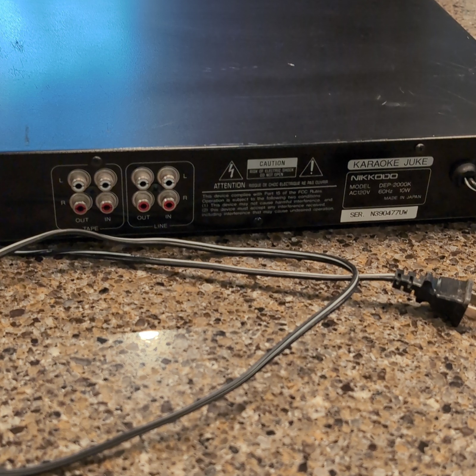 Nikkodo DEP-2000K Digital Echo/Key Processor 1U Rack 2CH RCA 1/4" Black