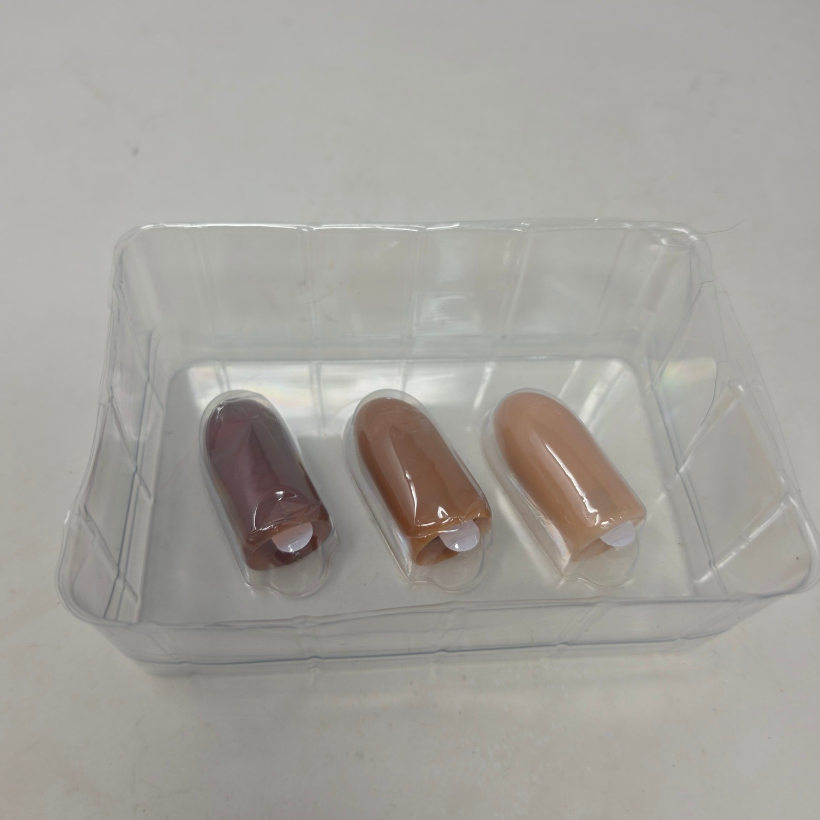 Realistic Magic Thumb Tip Set 3 Pack Multiple Skin Tones Vanishing Trick Prop