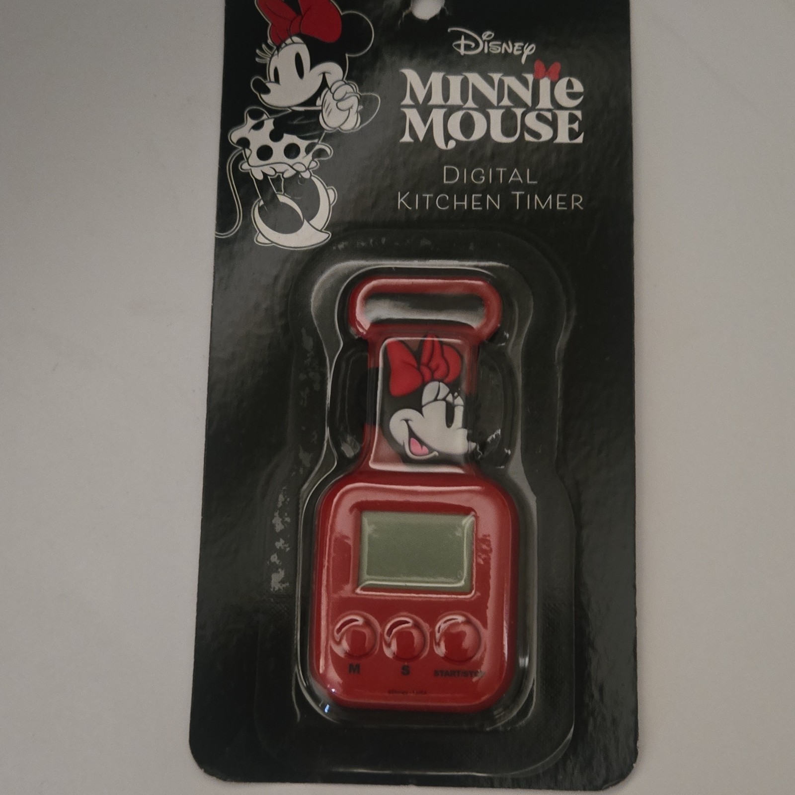 Disney Minnie Mouse Digital Magnetic Kitchen Timer Countdown/Count Up Red