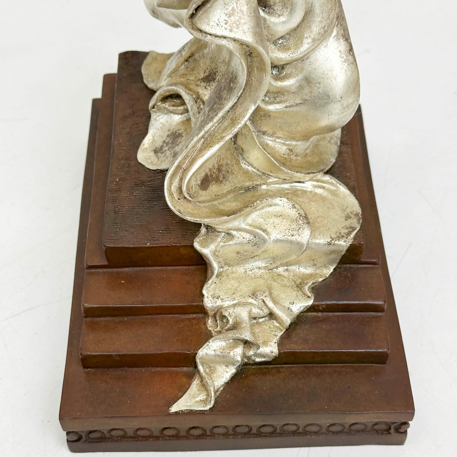Angelo Basso Italian Primavera Patinated & Leafed Bronze Sculpture Ltd Ed/175