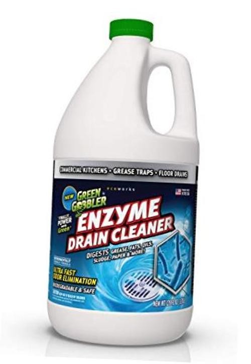 ENZYMES for Grease Trap & Sewer - Controls Foul Odors & 128 Fl Oz (Pack of 1)