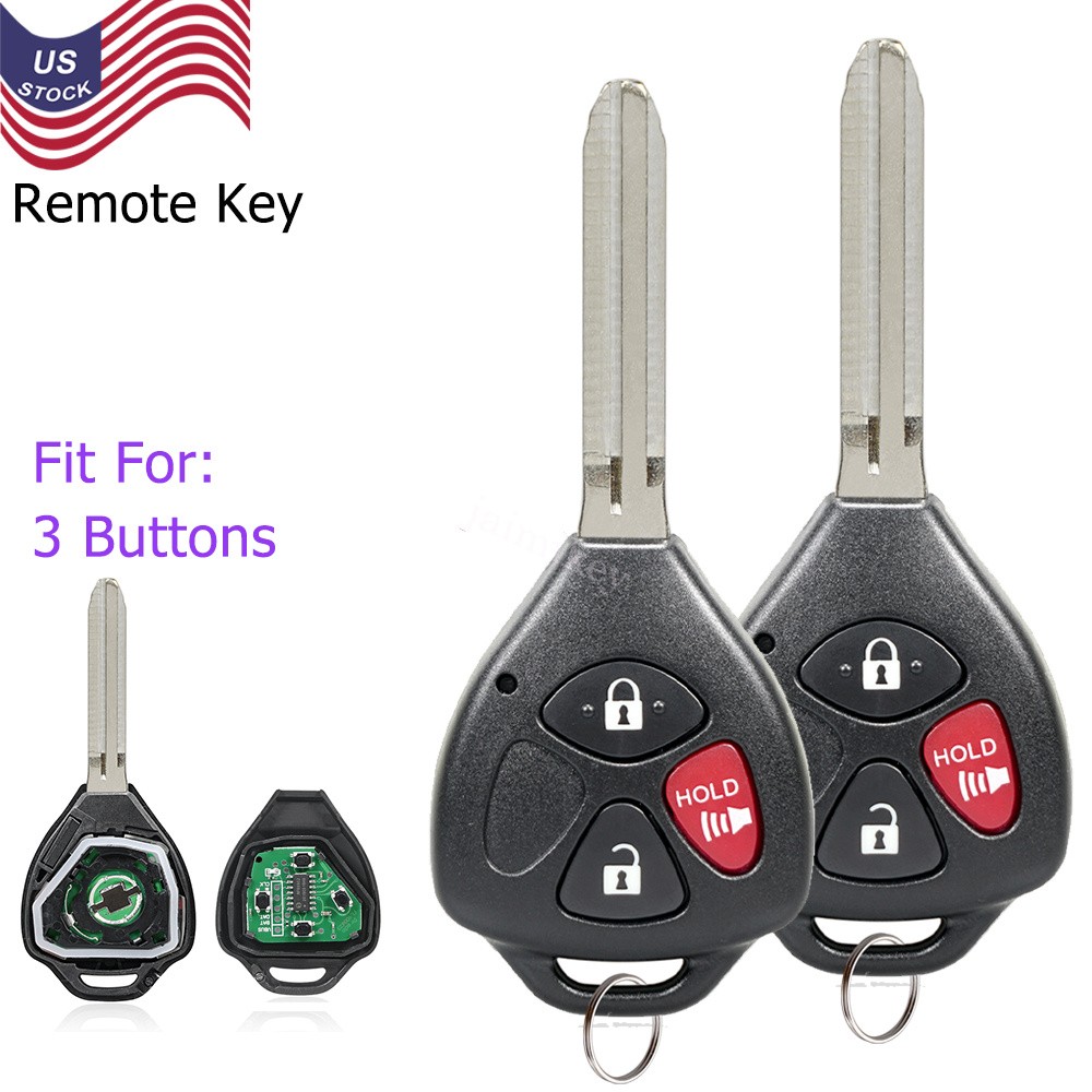 2 For 2005 2006 2007 2008 2009 2010 Scion TC Keyless Car Remote Uncut Key Fob