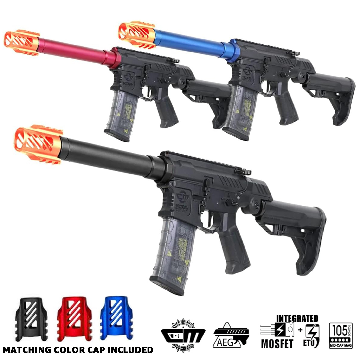 G&G Armament CM16 SSG-1 Electric Airsoft Gun w/ MOSFET ETU & QCS Spring Gearbox