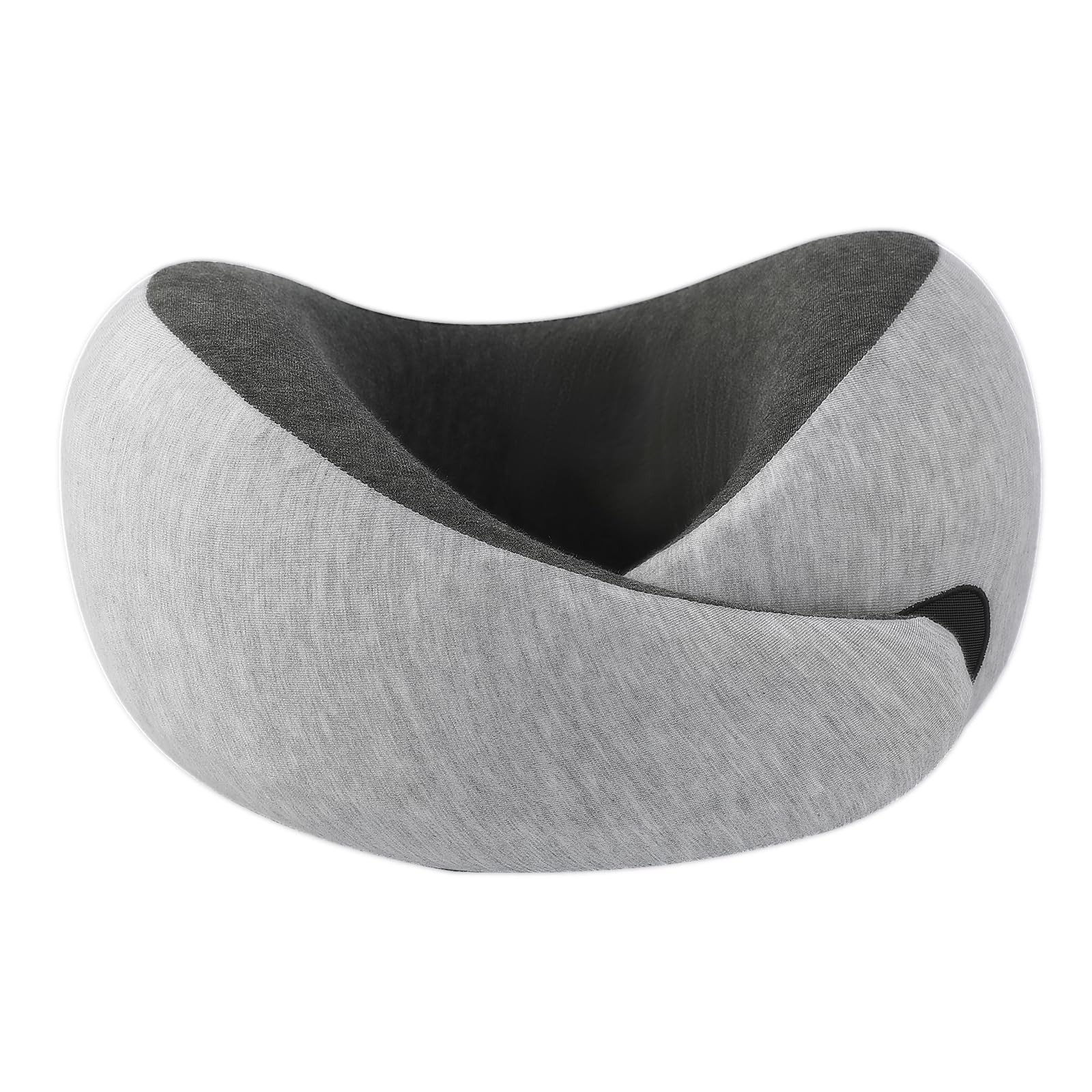RKADIR Travel Neck Pillow Airplane, Memory Foam Pillows for Grey