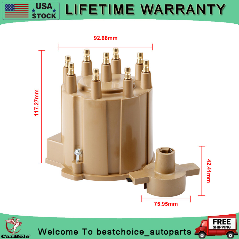 Performance Distributor Cap And Rotor Kit HEI For 1987-1993 Chevy GMC 350 V8 US