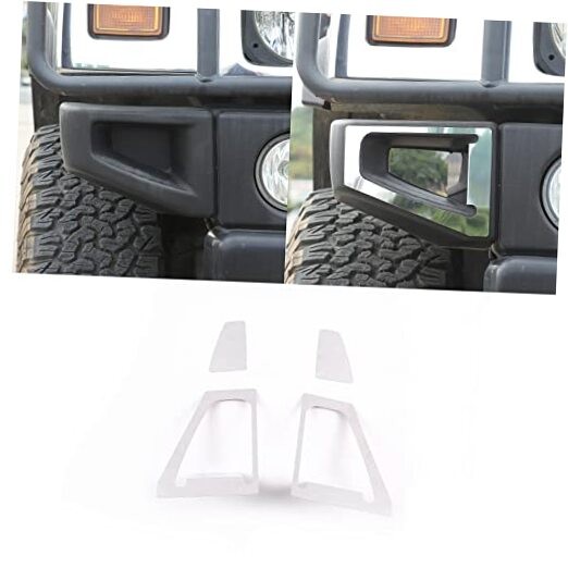 Front Bumper Corner Bezels Protective Frame Cover Decorative Molding