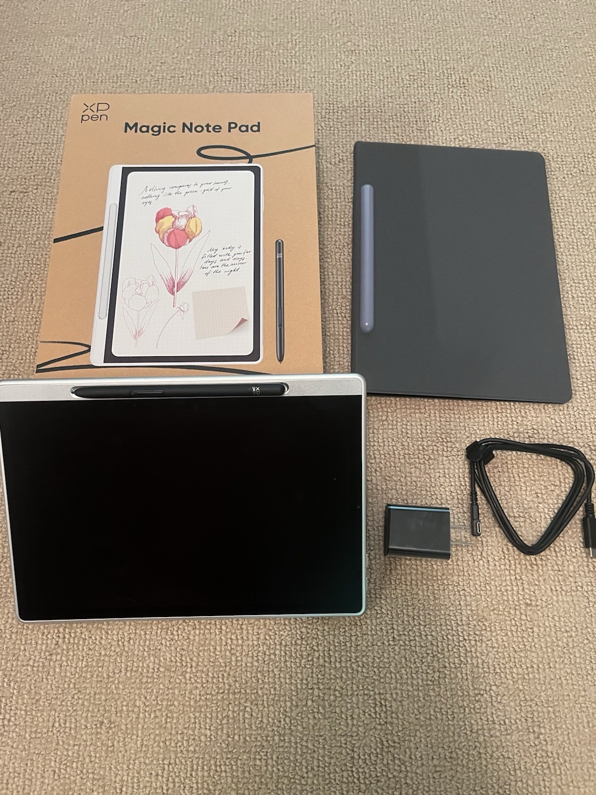 XP-Pen Android Magic Note Pad Notebook Paper Writing Tablet 10.95'', all OEM acc