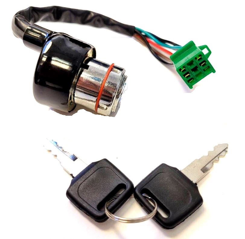 6 WIRES 6 pins Key Switch for Moped Scooter ATV KS07