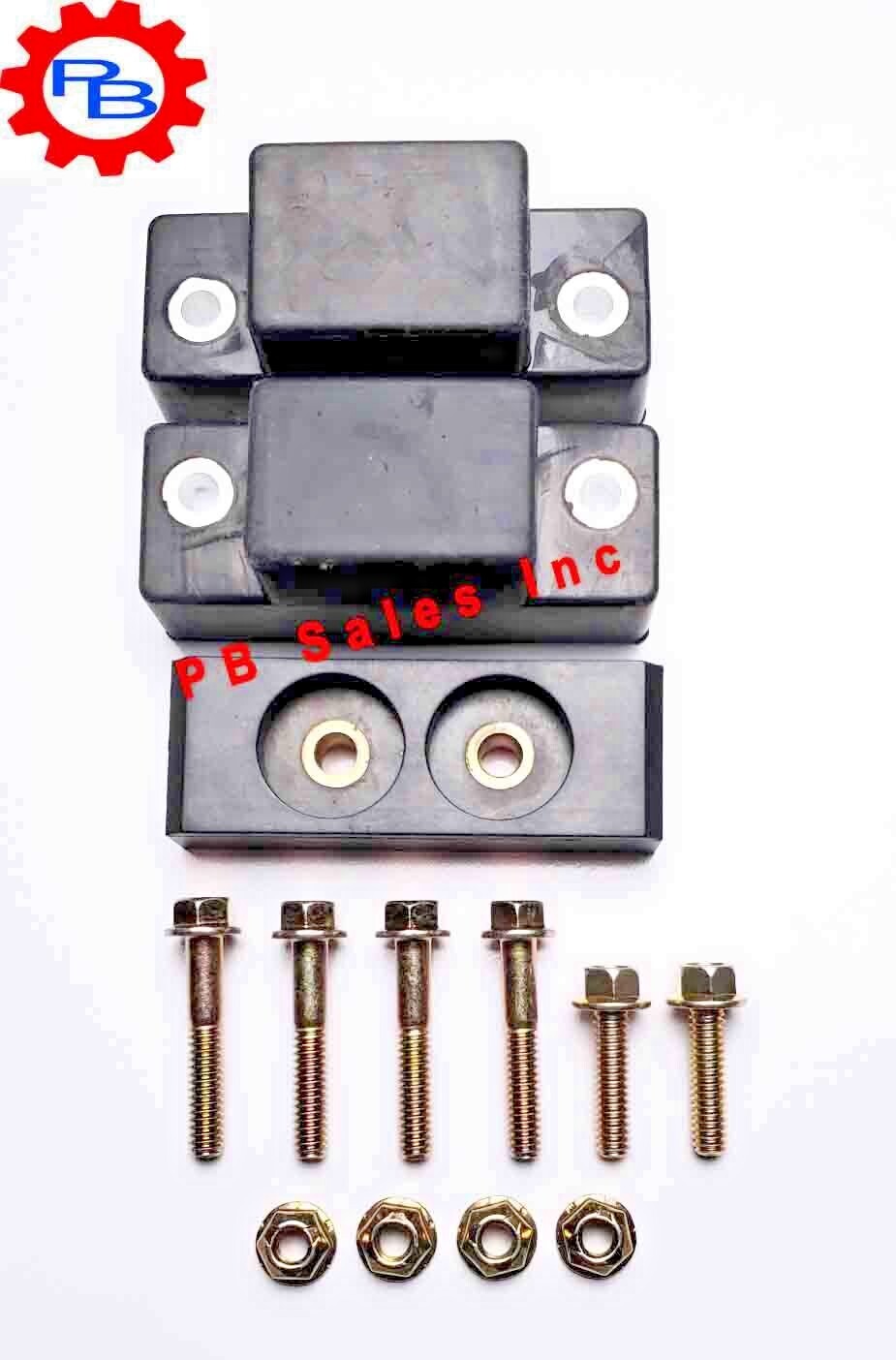 HOOD BUMPER SET W bolts For HMMWV HUMVEE Replaces factory # 12338896 12338888