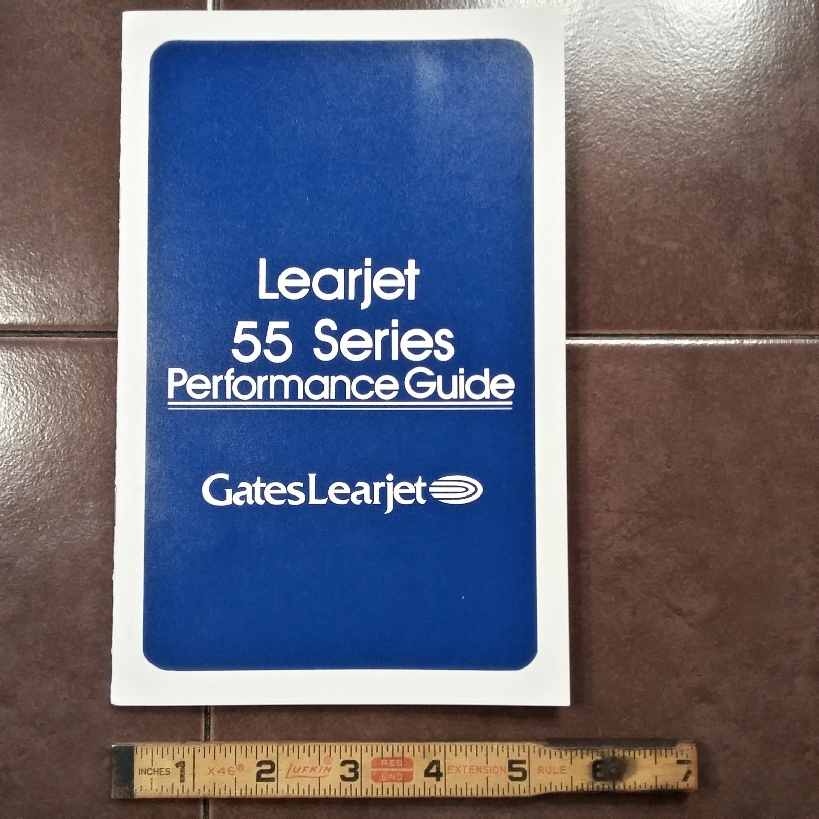 Original Gates Learjet 55 Performance Guide Brochure, 19 page , 5.5 x 8.5"