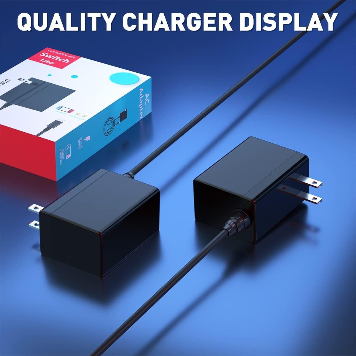 Replacement Charger for Nintendo Switch OLED/LITE - Works with TV Dock&Original