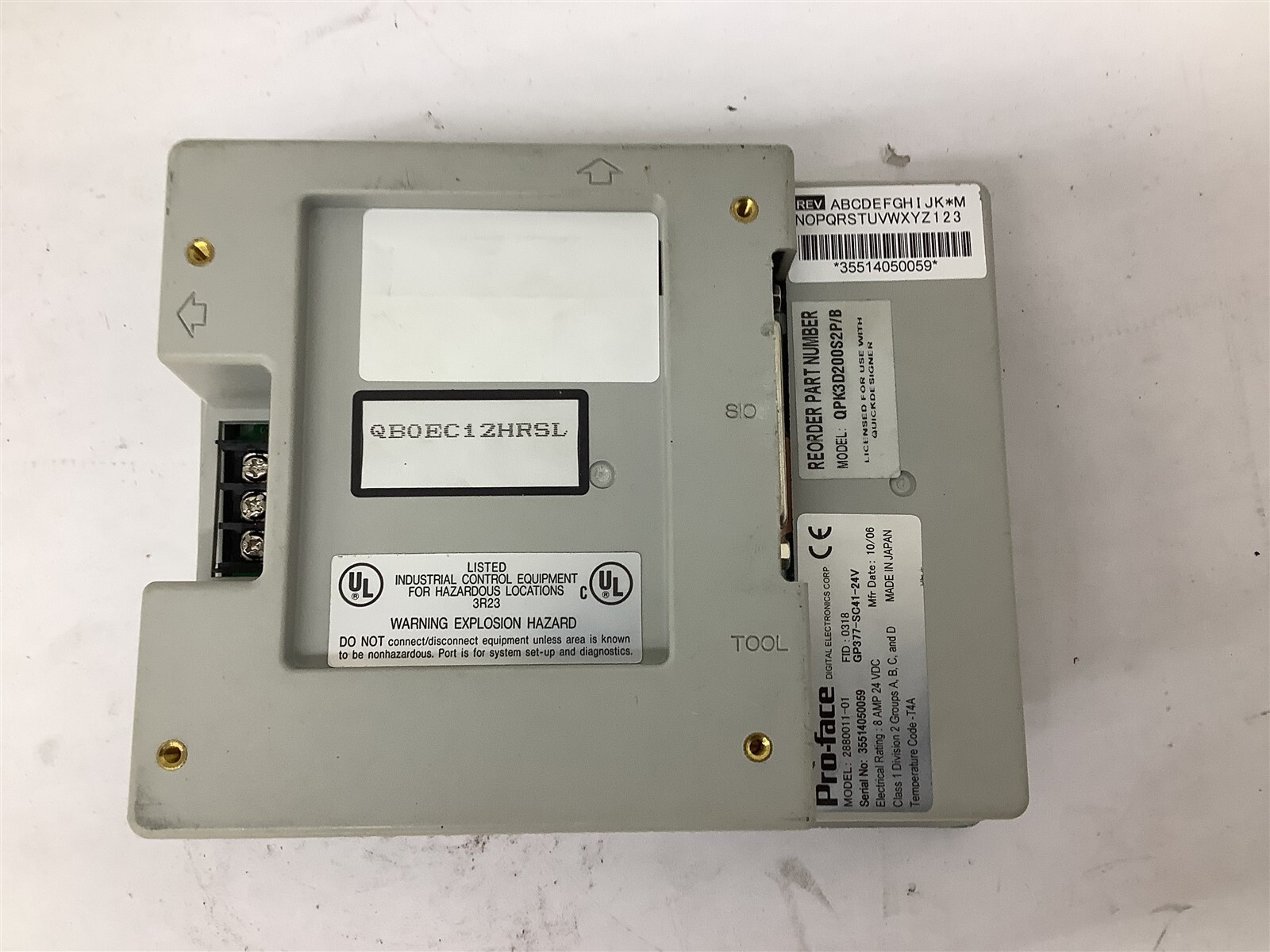 Pro-Face 2880011-01 Touch Panel ***PARTS ONLY***