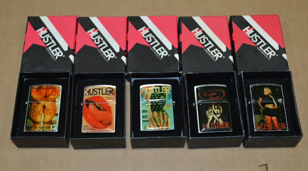 5x Hustler FlipTop Lighters