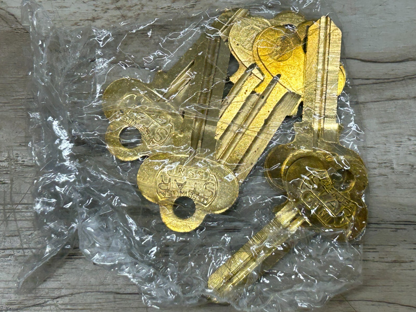 STAR Locksmith Supplies Brass 5SNI Key Blanks Set Of 6 Made In USA NOS