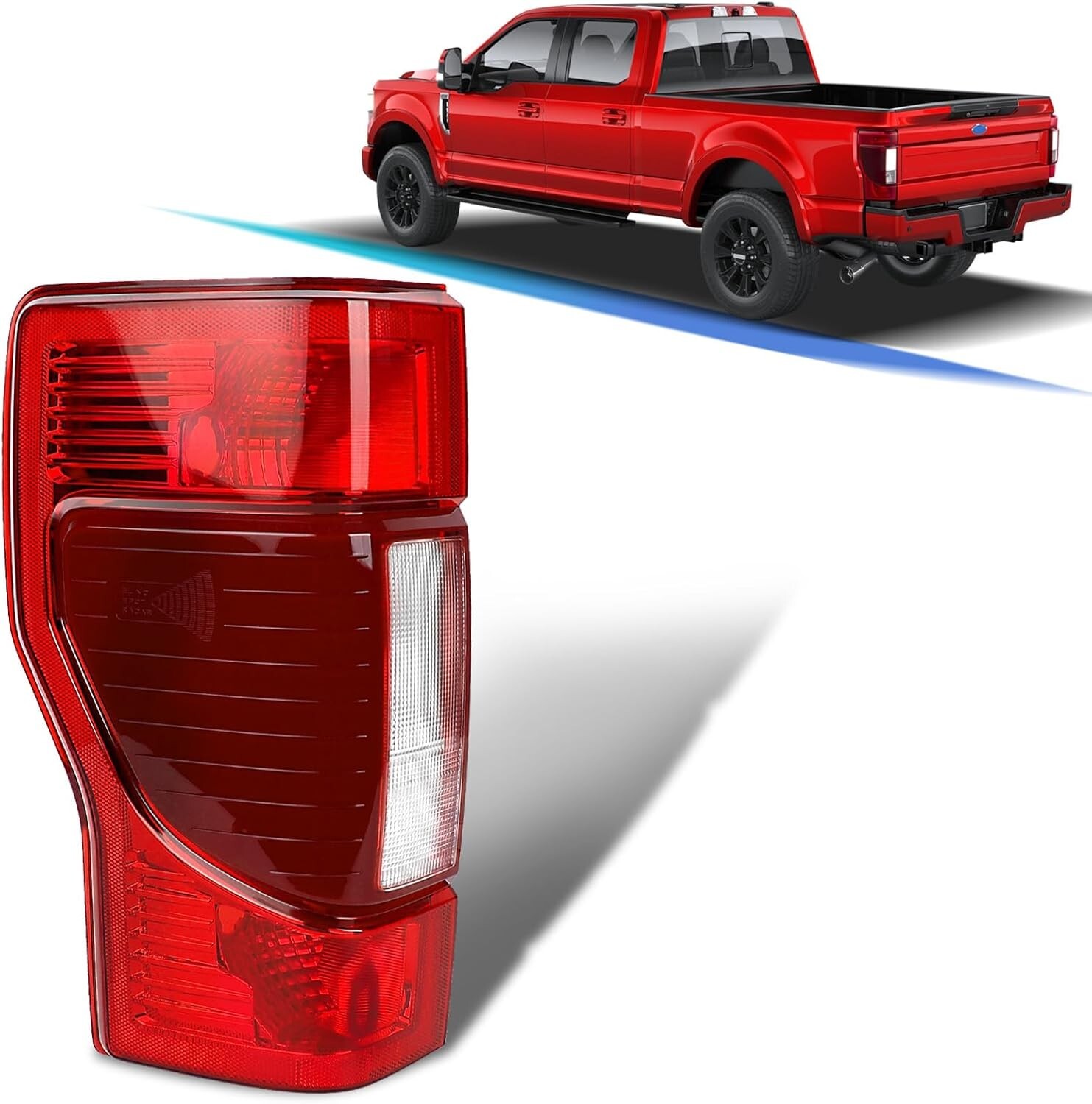 For 2020-2022 Ford F250 F350 w/Blind Spot Type Tail Light Lamp LH Driver Side