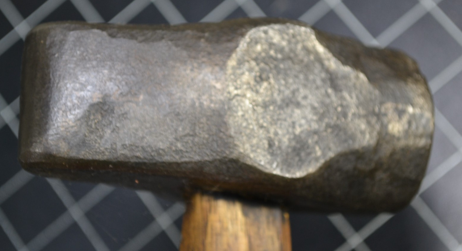 BLACKSMITH STRAIGHT PEIN HAMMER - HEFTY - WELL MADE - MAKER MARK UNKNOWN TO ME