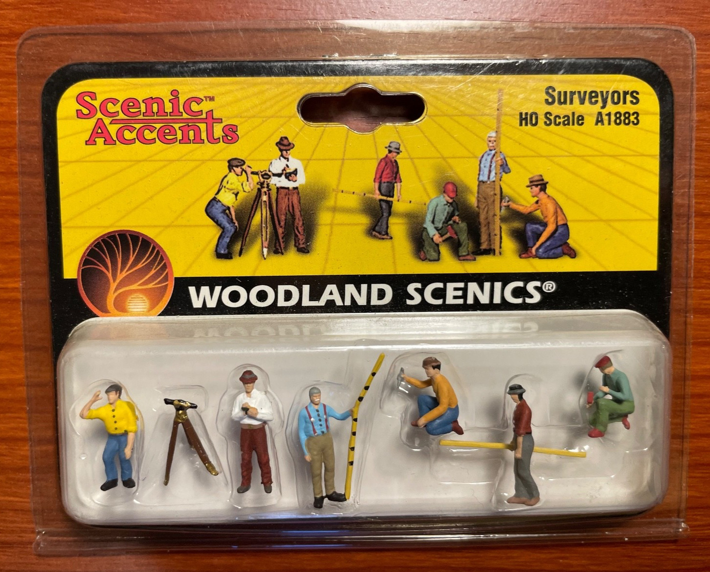 898 - HO Scale Woodland Scenics Figures Surveyors #A1883