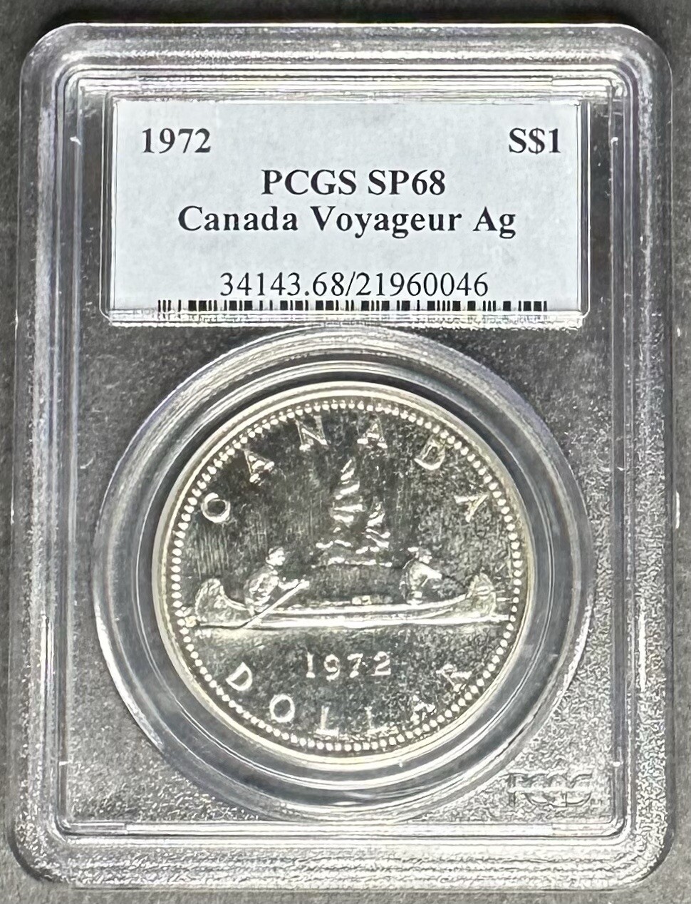 1972 Canada Voyageur Dollar PCGS SP-68, Buy 3 Items, Get $5 Off!!