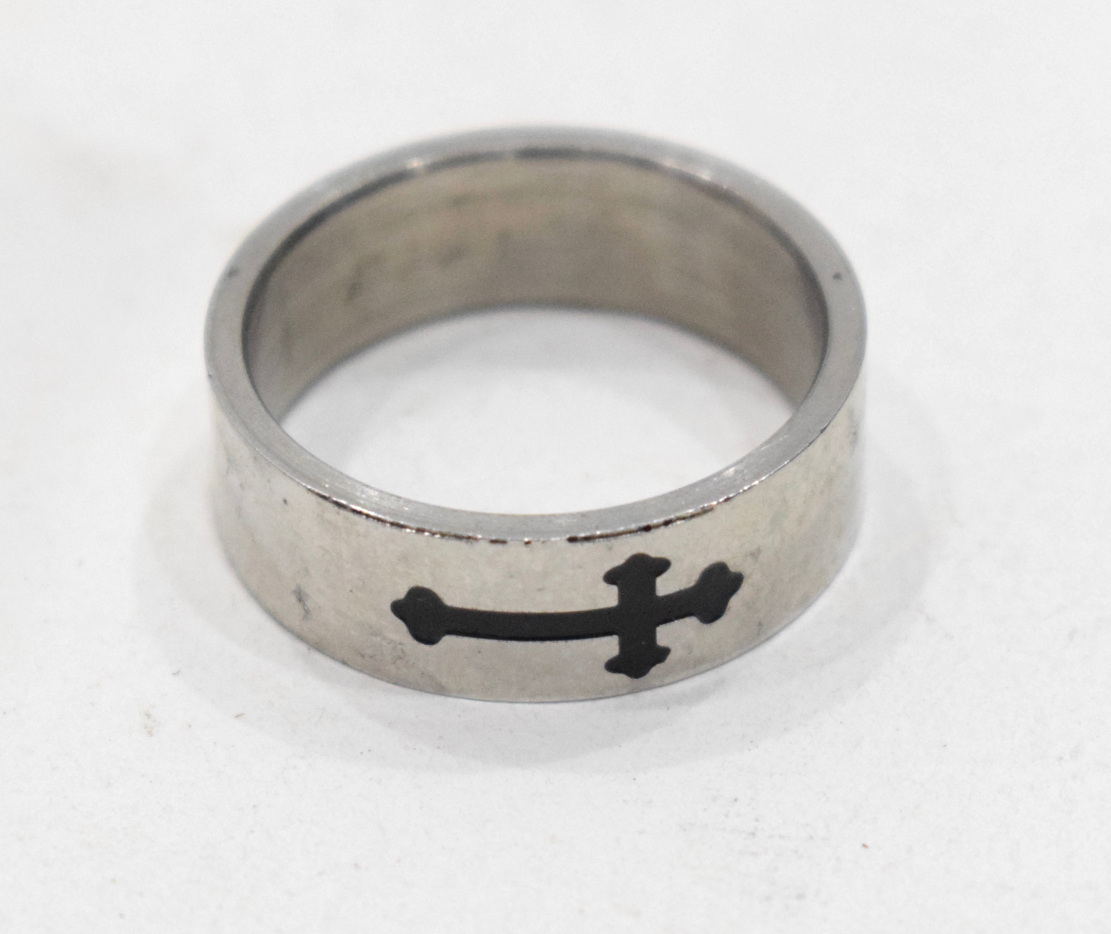 Ring Stainless Steel Etched Band Ring