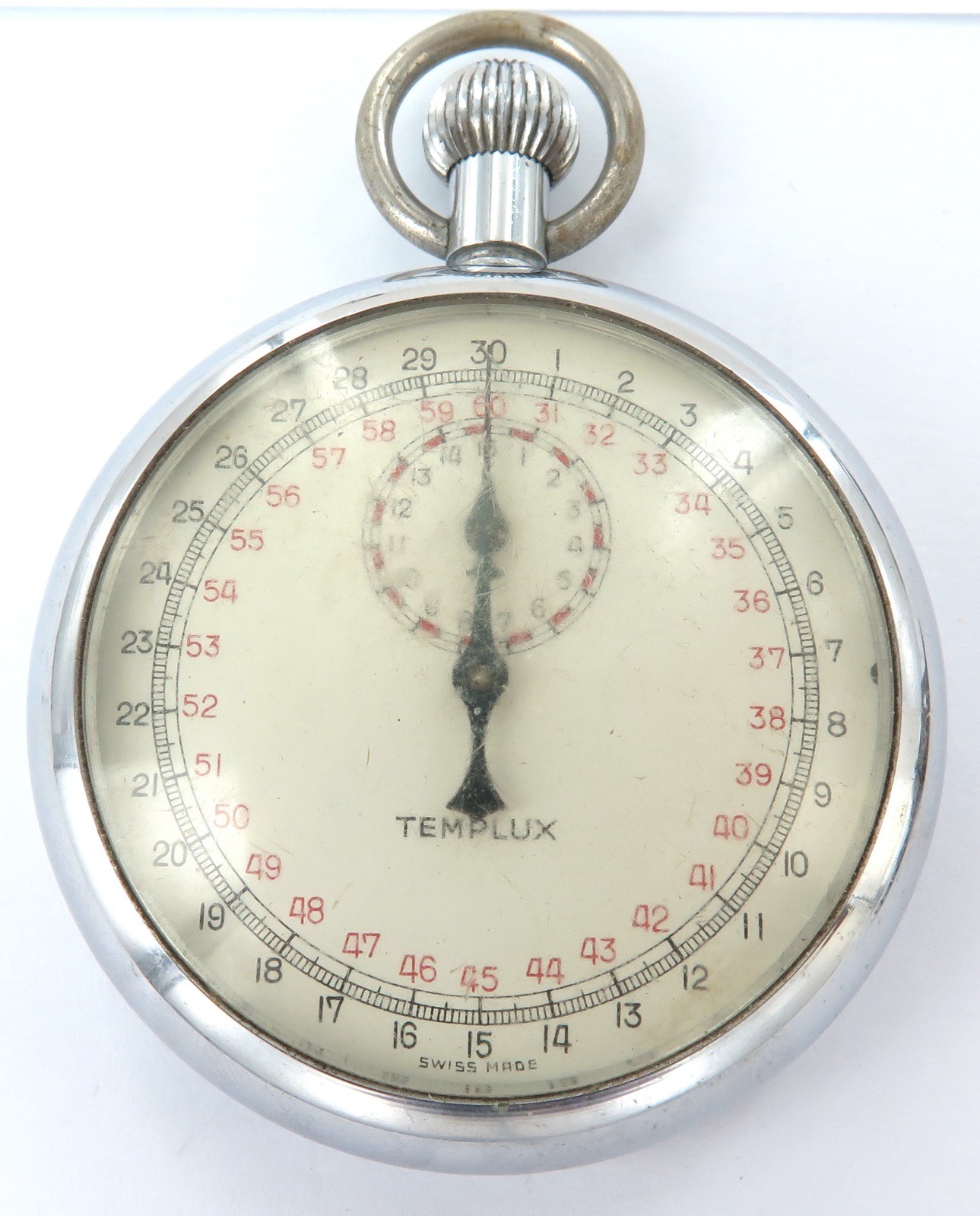 Vintage Swiss Made Templux Stopwatch. Working !