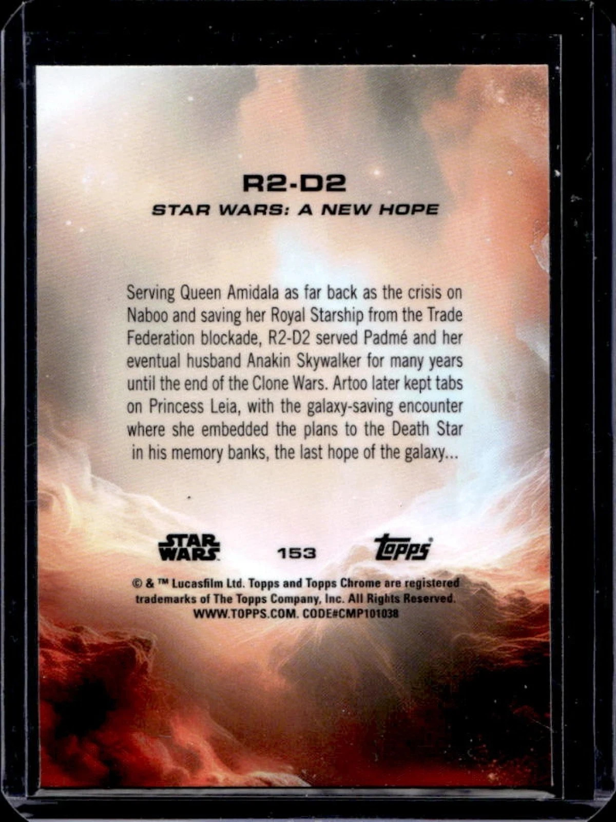 R2-D2 Sapphire - 2025 Topps Chrome Star Wars #153!