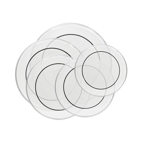 5pcs Clear Drum Head Set 12/13/14/16/22 inch Standard Drumhead Pack Replacement