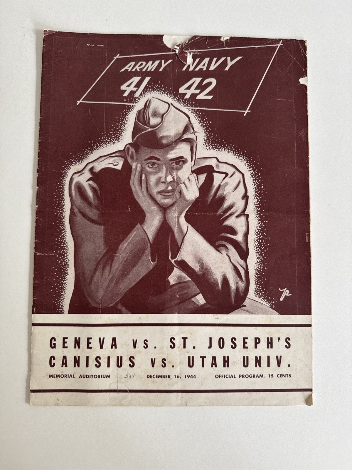 VTG 1944 Canisius College Buffalo Basketball Program Geneva Utah St. Joseph’s