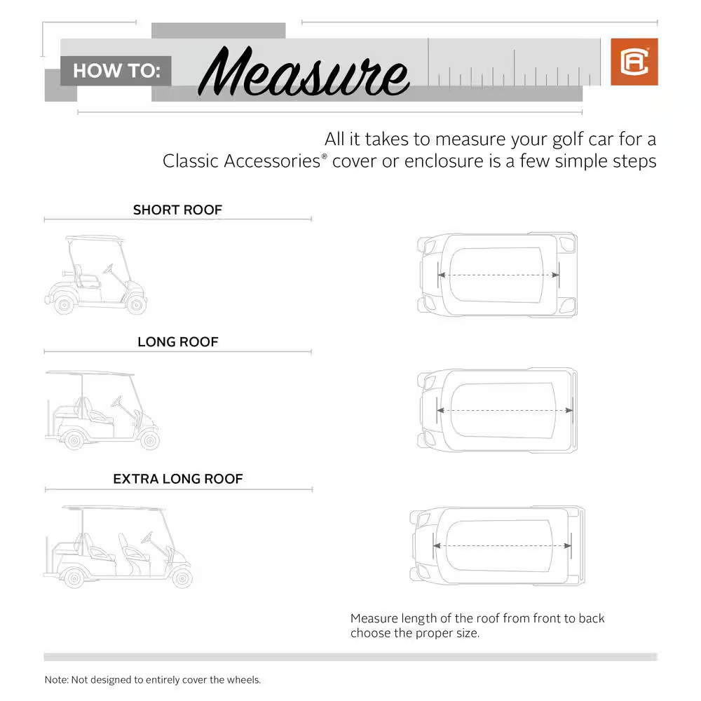 Fairway Short Roof Golf Car Cover