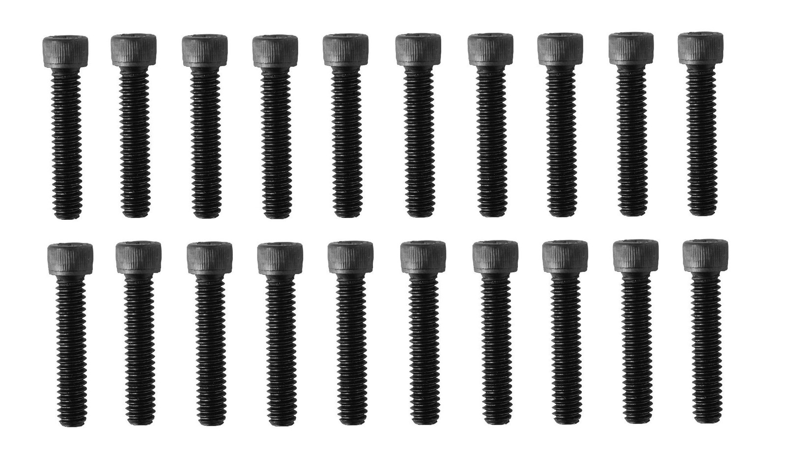 Socket Head Cap Screw, 1/4-20 x 1-1/4", Alloy Steel, Black Oxide, Hex Socket ...