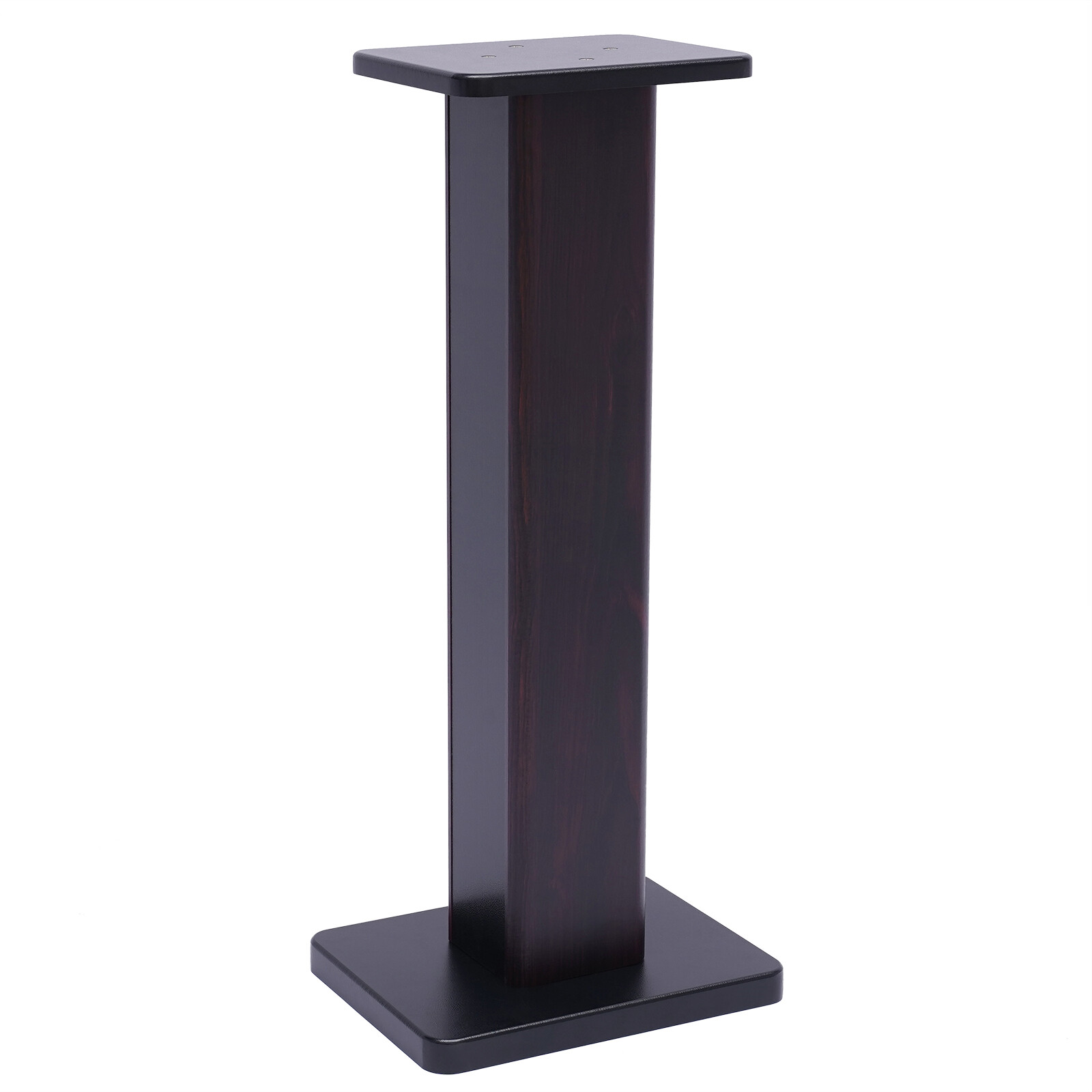 28" 1 Pair Bookshelf Speaker Stands Surround Sound Home Theater Black Walnut PVC