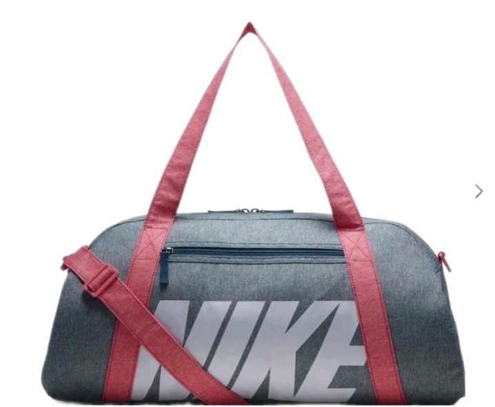Nike GREY Gym Bag Club Training Duffle SCHOOL Sports Travel 30L Capacity