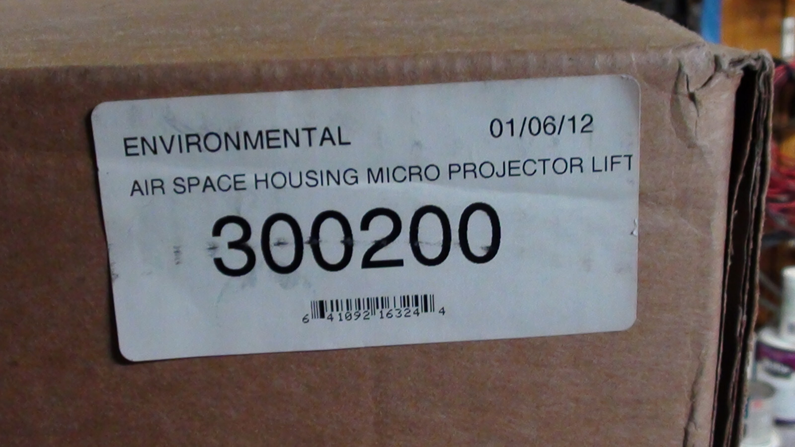 Draper 300200 Environmental Airspace Housing (White) - Ceiling projector install