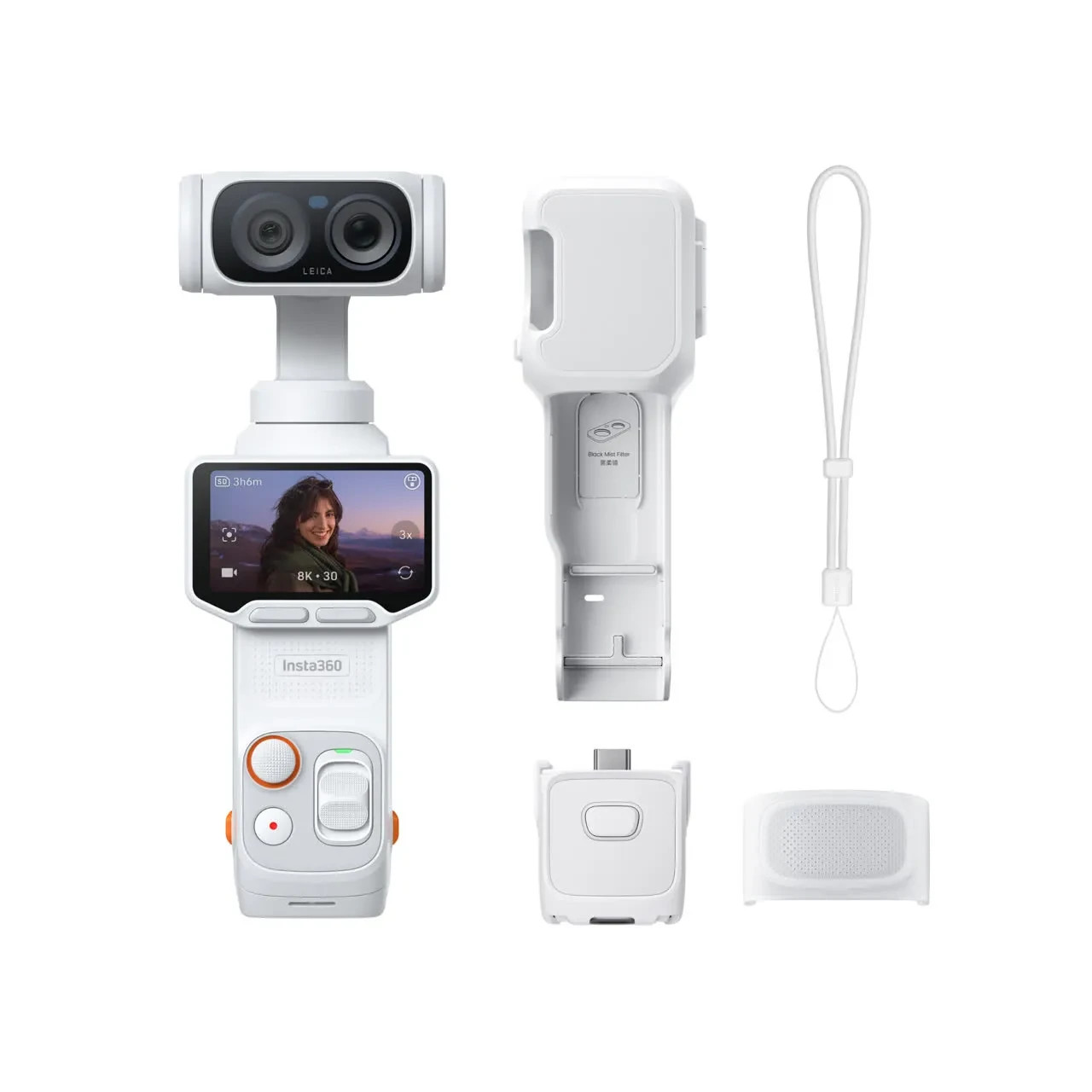 Insta360 Luna Ultra Standard Bundle 8K Gimbal Camera - New White Fast Shipping