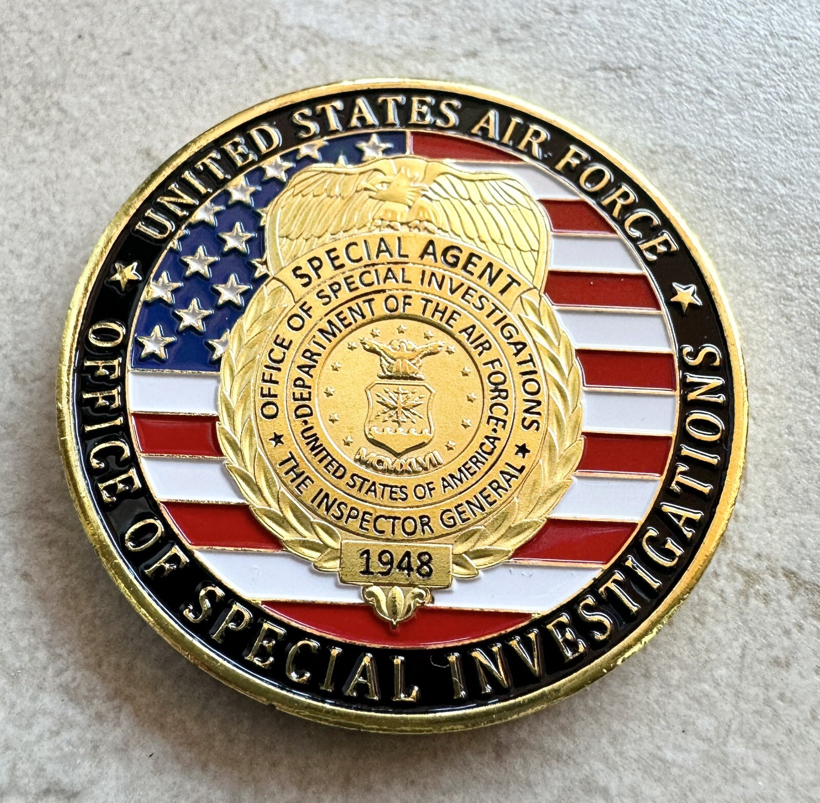 United States Air Force OFFICE OF SPECIAL INVESTIGATIONS Challenge Coin