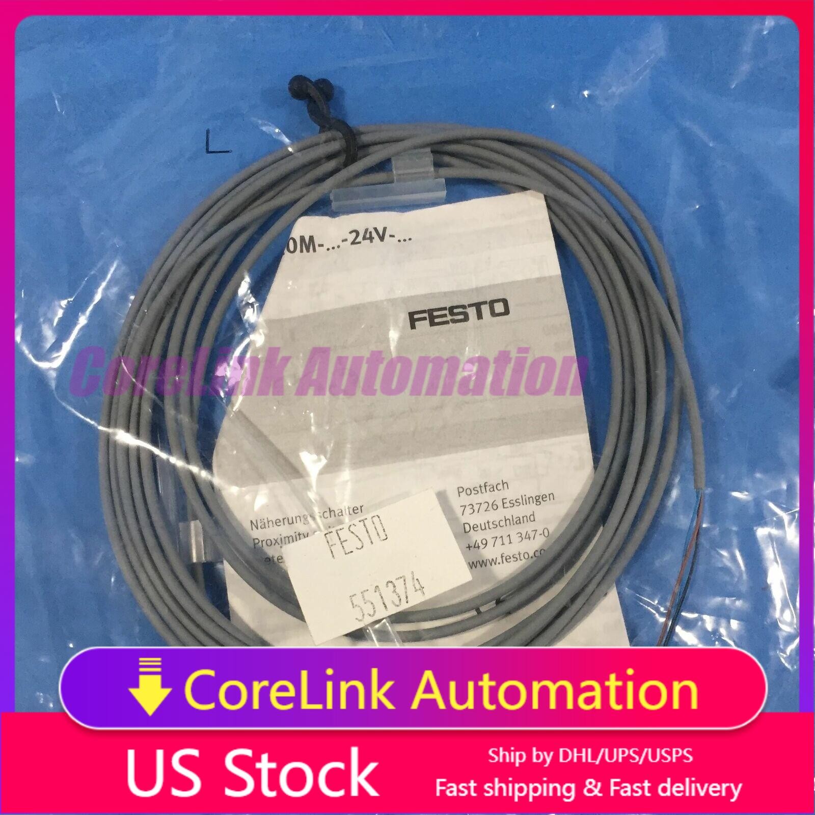 New SMT-10M-PS-24V-E-2,5-Q-OE Festo 551374 Fast Shipping Proximity Sensor