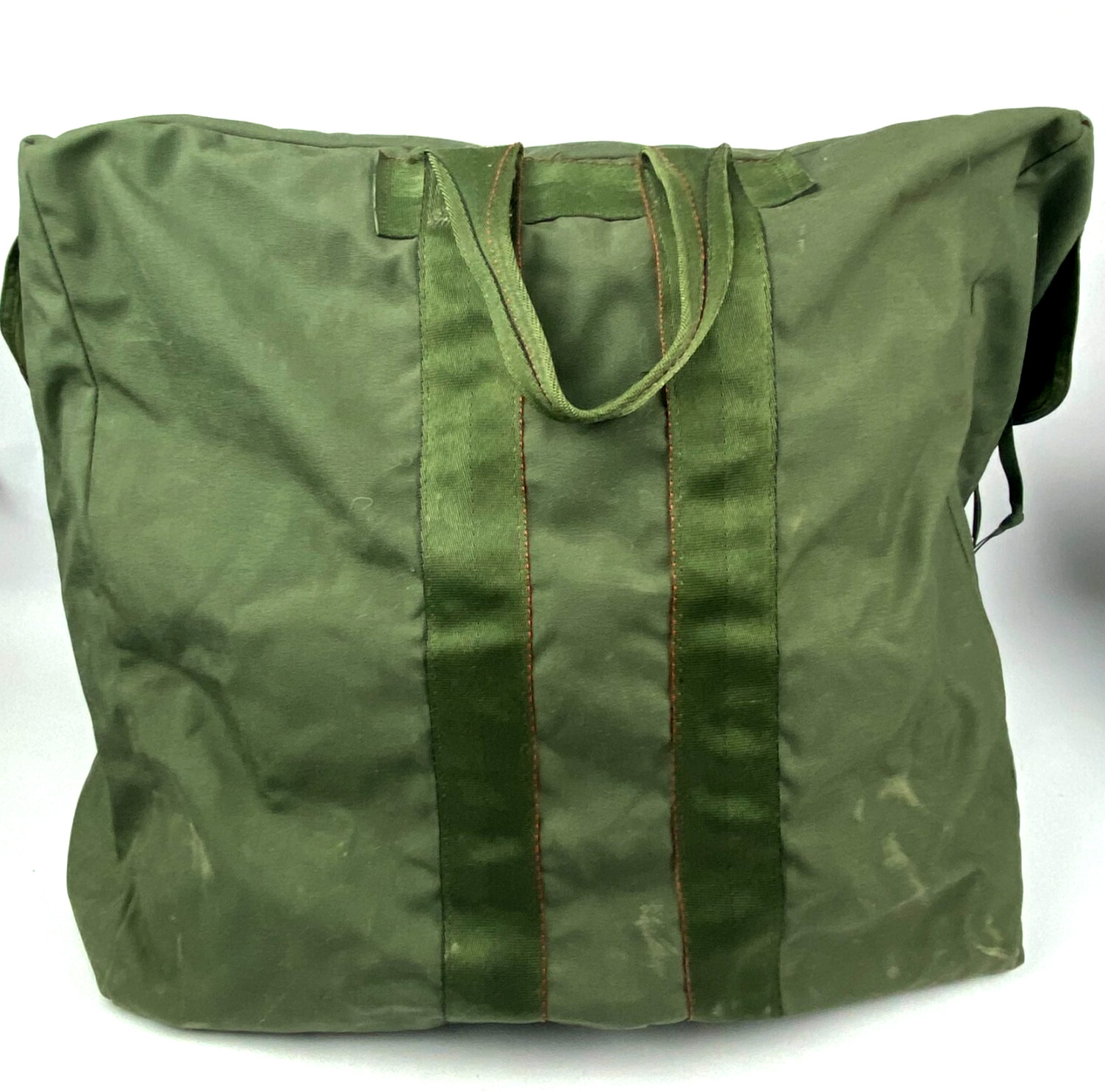 US Military Flyers Kit Bag OD Green Canvas Pilot Aircrew Duffel Aircraft Vintage