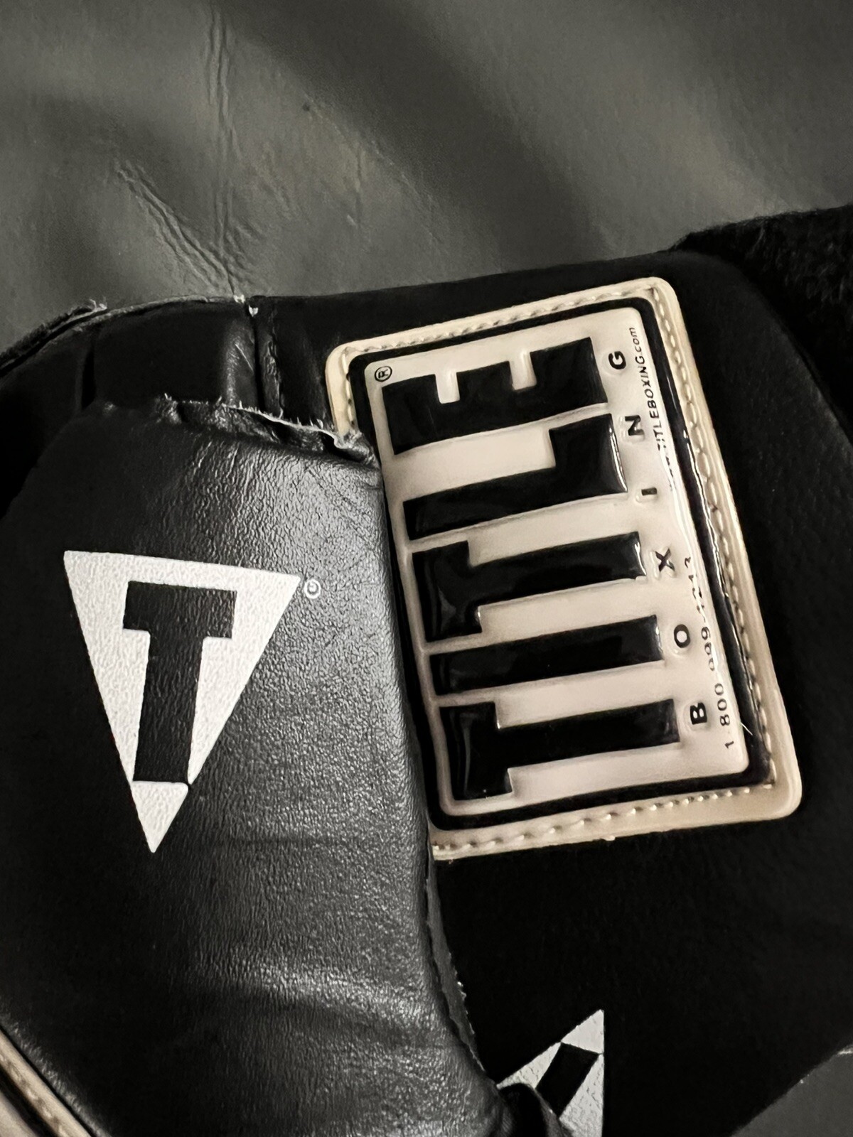 TITLE BOXING Leather Super Speed Bag Gloves - Black REG