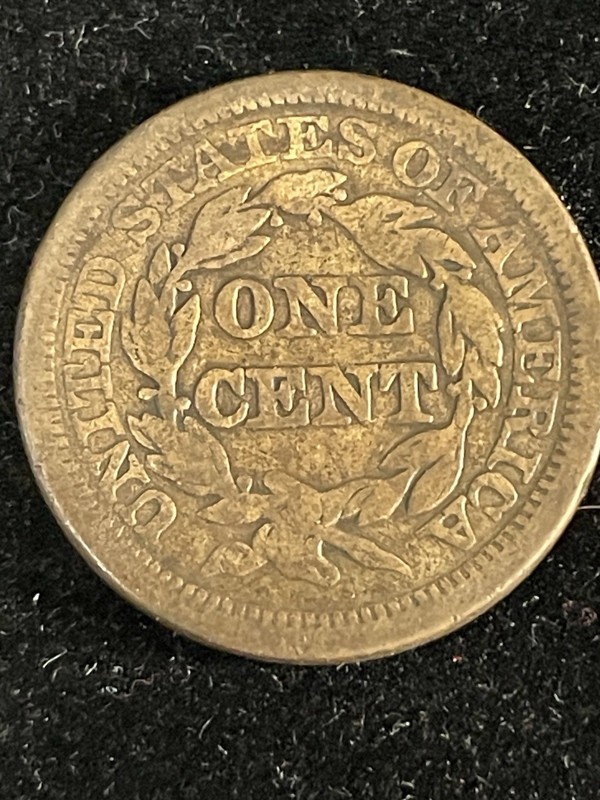1845 Braided Hair Large Cent