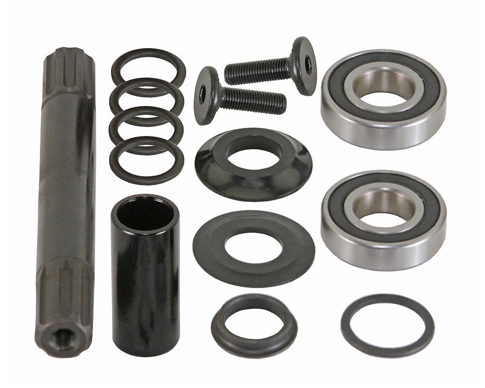 ALTA Bike Bicycle Bottom Bracket Sealed Bearing Mid w/8t 19mm Spindle Axle Black