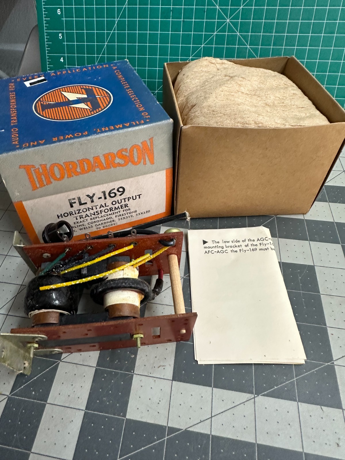 NOS VINTAGE Thordarson FLY 169 Transformer Horizontal Output 53X319 53X320