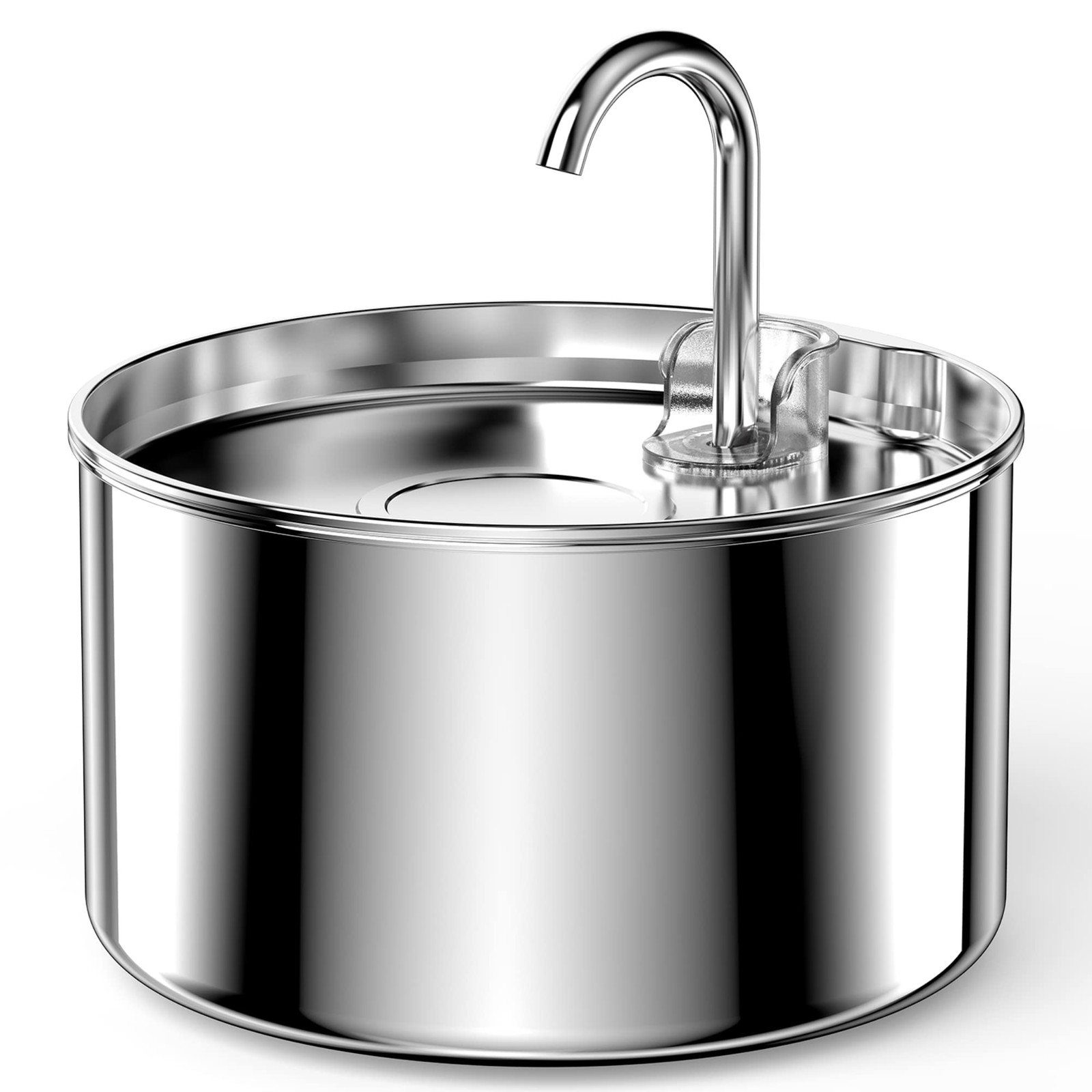 Stainless Steel Cat Water Fountain: Pet Fountains Indoor Metal Automatic Disp...