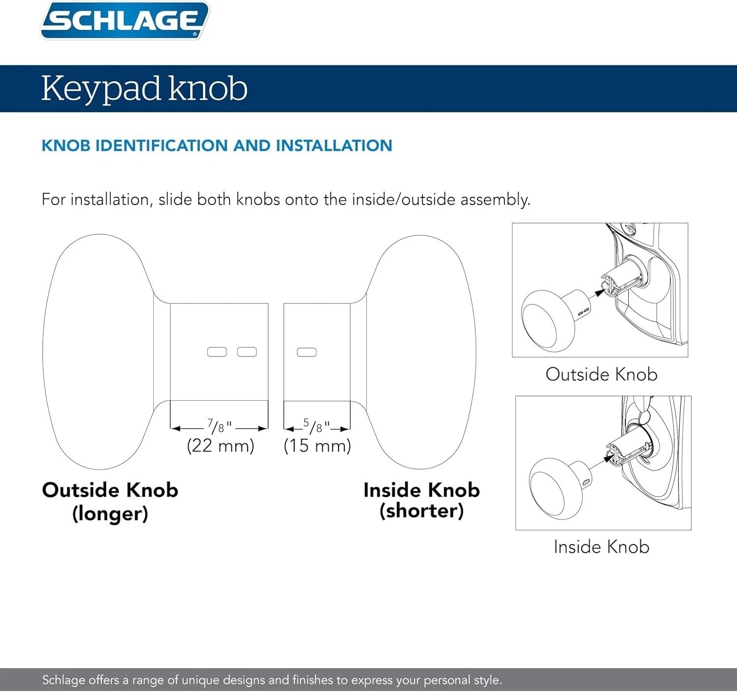 Keyless Entry Flex-Lock, Matte Black Finish