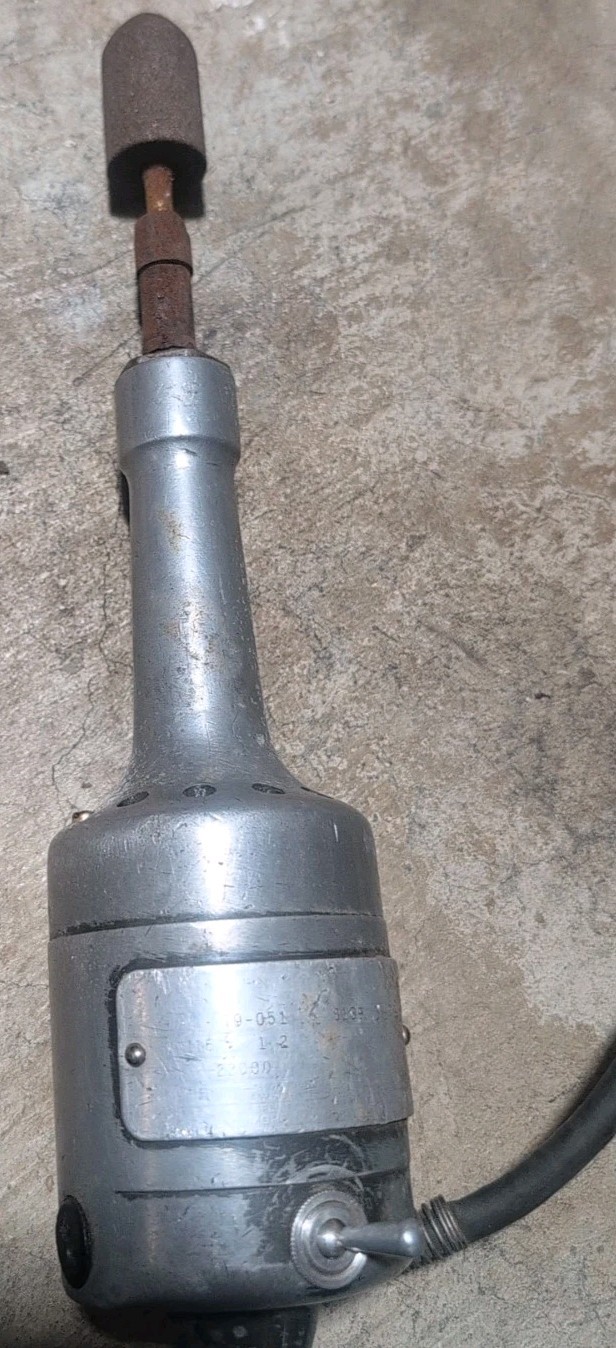 Dumore Hand Die Grinder No. 10-051, 115V, 22000 RPM Vintage Machinist USA, Works