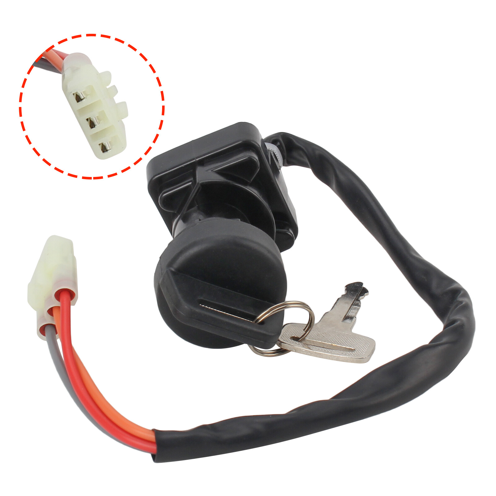 3430-040 Ignition Key Switch w/ Two Keys For 2000-2007 Arctic Cat 400 500 ATV