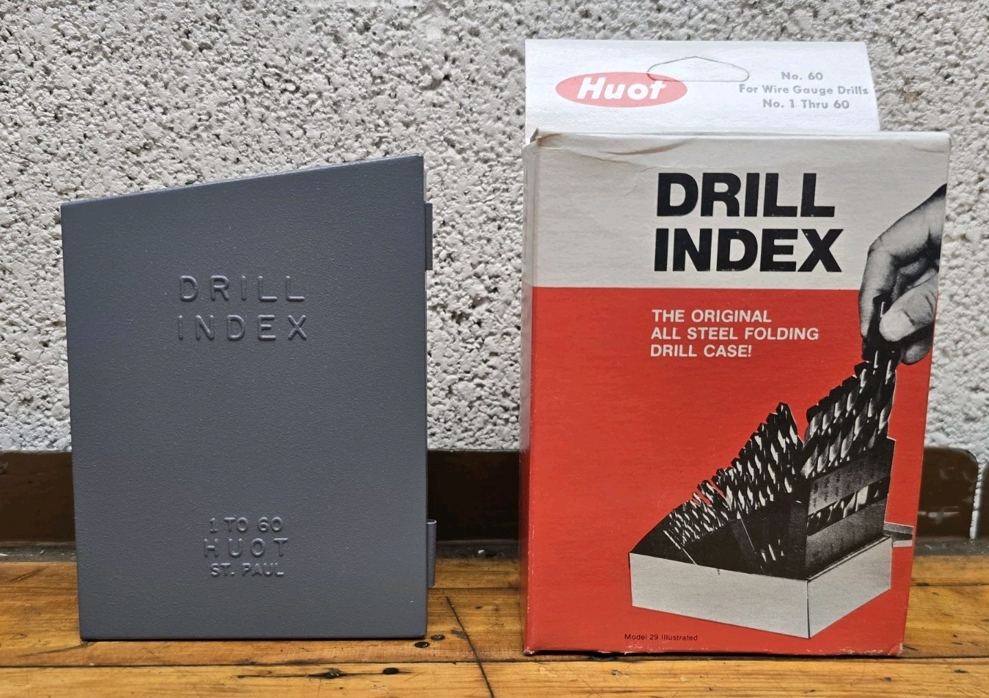 Huot Drill Index No.60 For Wire Gauge Drills 1 To 60 NEW