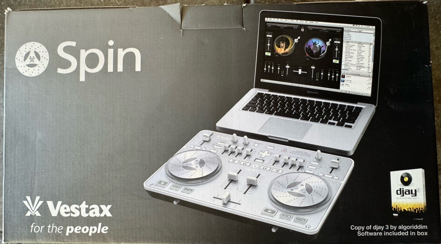 Vestax Spin DJ controller With Original Box