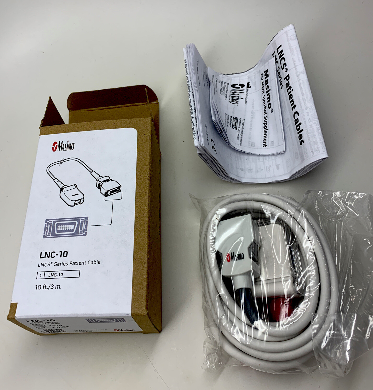 Masimo Radical LNC-10 14-Pin Patient Cable (REF 1814)
