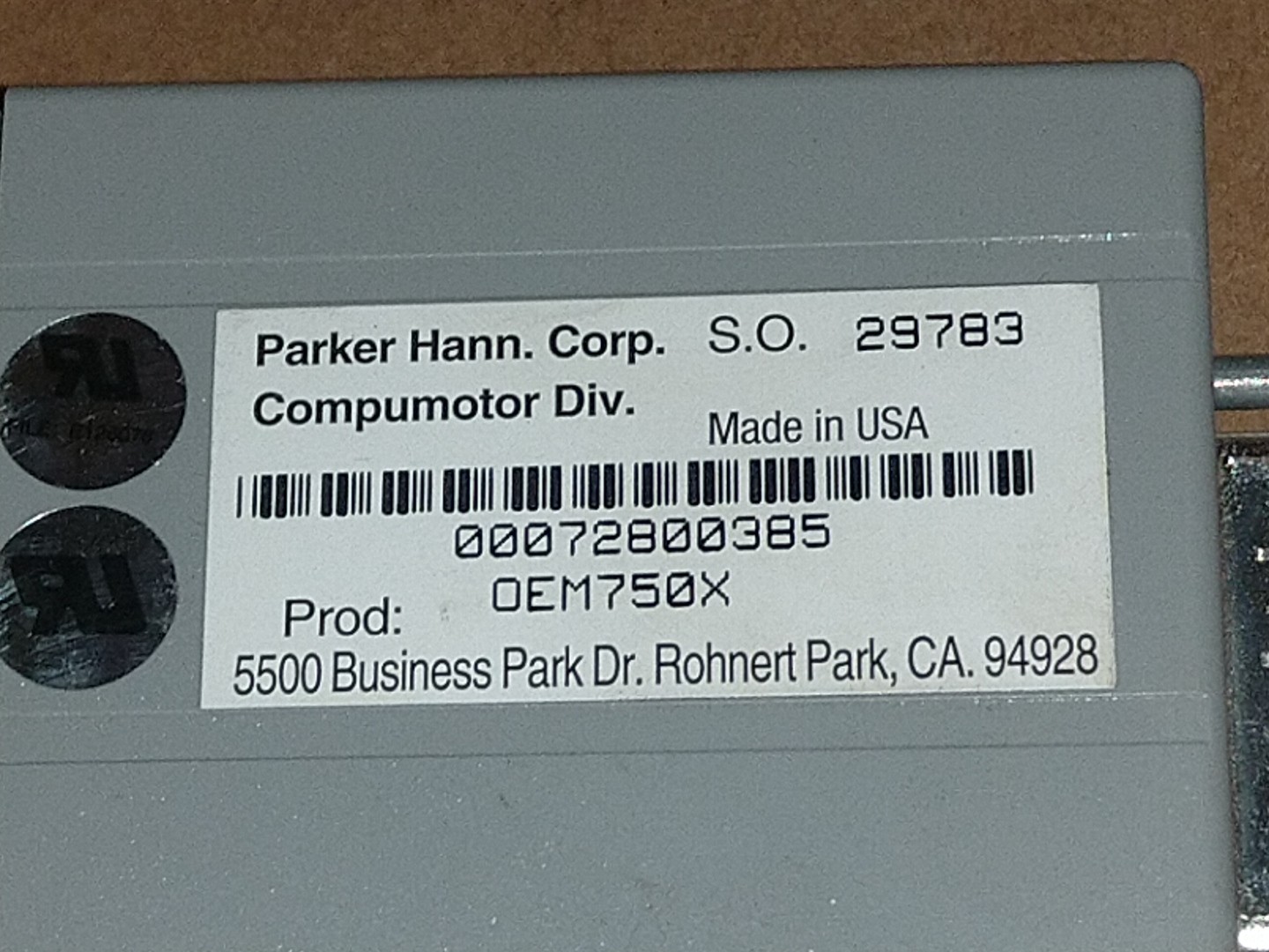 Parker Compumotor OEM750X Indexer Stepping Stepper Motor Controller