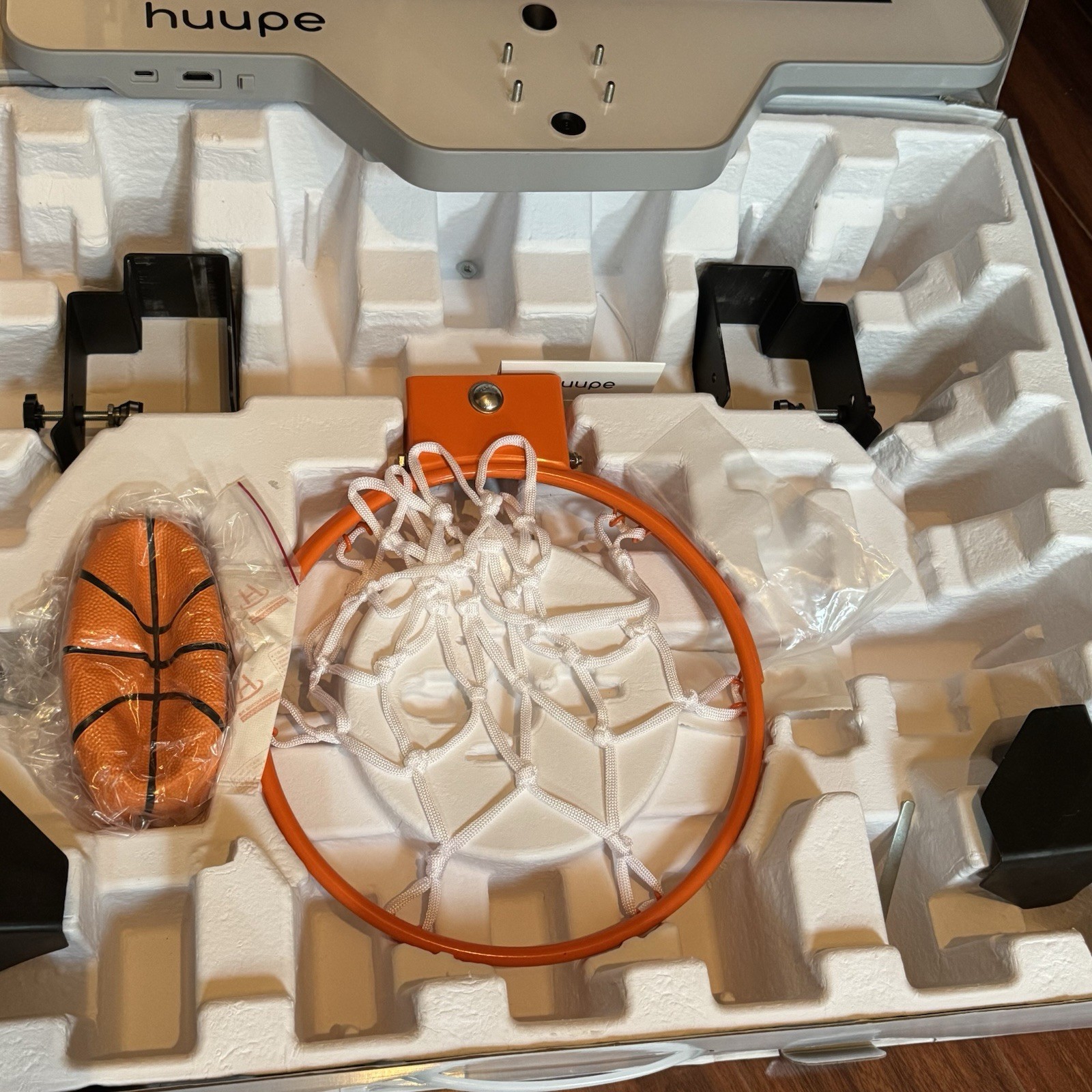 Huupe Mini Pro Pack Smart Hoop White Basketball Training System Missing 1 Ball